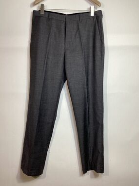 J Crew Thompson Classic Grey Wool Dress Pants Sz 34x31